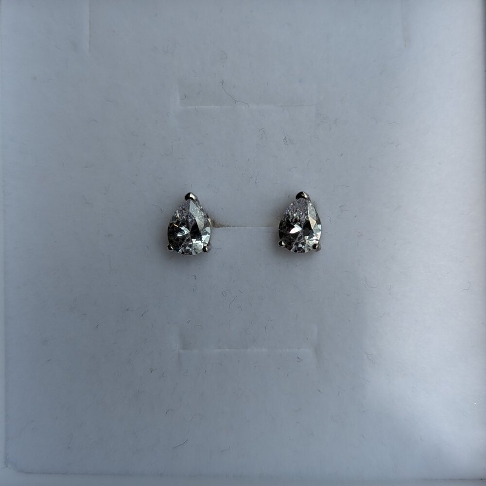 *NEW* Pear Shaped 925 Sterling Silver Earrings 💎🍐